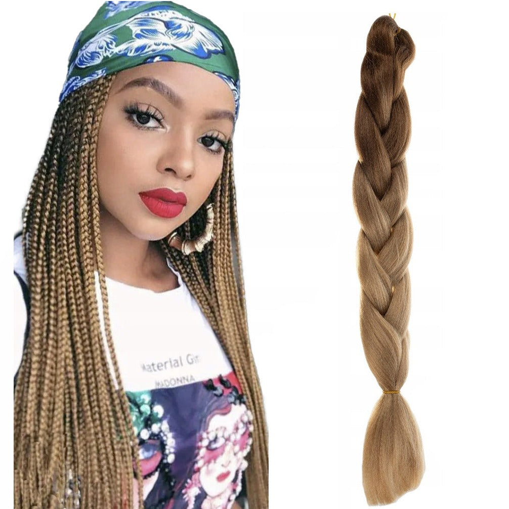 Extensii de par sintetic pentru impretituri, Zola®, ombre saten deschis, 60 cm Extensii de par sintetic pentru impretituri, Zola®, ombre saten deschis, 60 cm